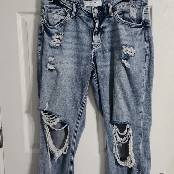 Lovervet By: Vevet "Love At First Sight" Midrise Cropped Jeans Sz.29/9 - Picture 4 of 11